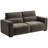 82" Velvet Square Arm Loveseat Sofa, Premium Upholstered Living Room Sofa Couch -1507138521