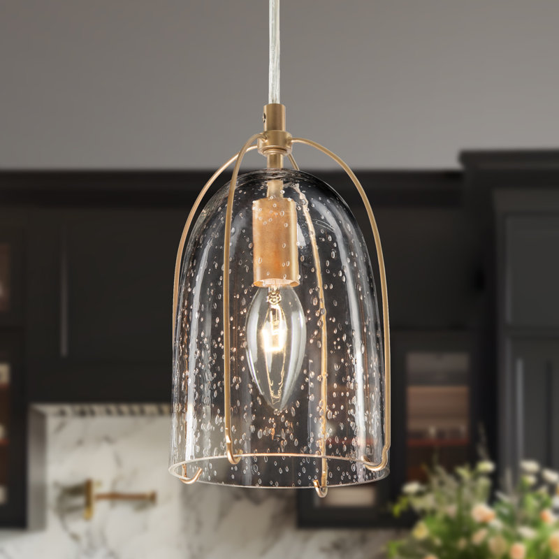 Luminaire suspendu 1 lumière Cie, Or