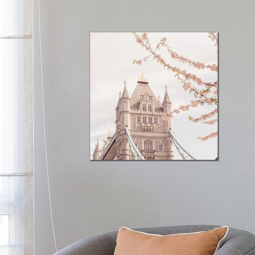 London Tower Bridge In Spring - Print on Canvas