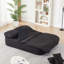 Canapé-lit convertible 2-en-1 en chenille pliable avec couverture fonctionnelle-1761385979