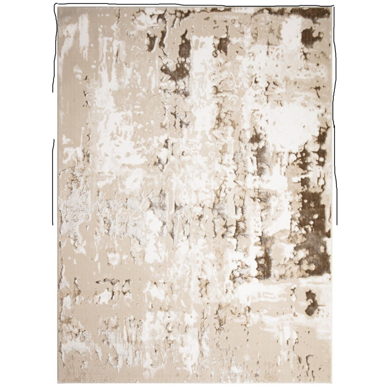 Lievin Abstract Area Rug, Rectangle 60 x 110cm