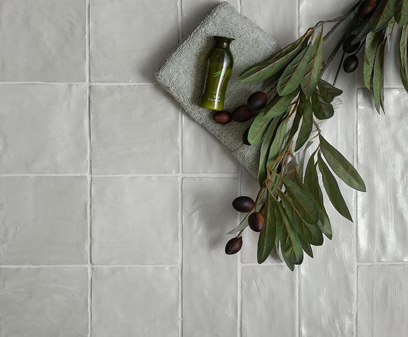 Mallorca 8" x 2.5" Ceramic Subway Tile, Green