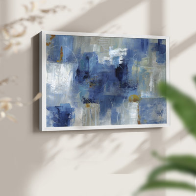 Bleu matin - reproduction encadrée