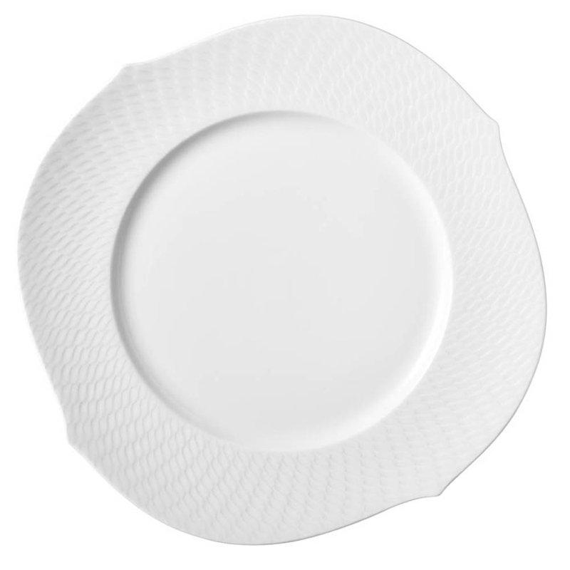 Assiette plate 12,5 po Waves relief