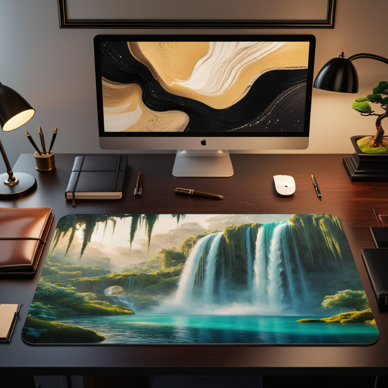 Polyester Desk Pad, 14.4x12.1