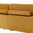 Milbrey 3 - Piece Upholstered Orange Corduroy Modular Sectional Sofa with Pillow Back and Solid Wood Legs-321230240