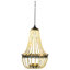 Lustre suspendu d'extérieur en cristal acrylique à énergie solaire de 71 cm (28 po)