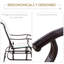 Fauteuil oscillant d'extérieur Outsunny (excluant la table)