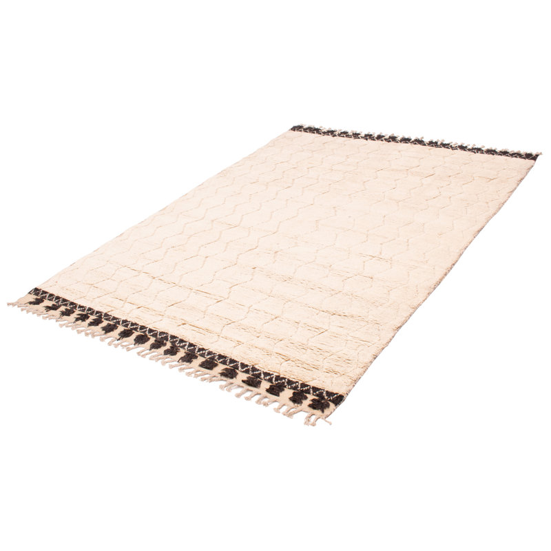 Tapis rectangulaire en laine noué à la main de conception unique nouvel âge 7 pi 10 po x 10 pi 6 po Remus
