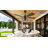 42 Inch Caged Ceiling Fans with Lights, Dual Finish 5 Black Walnut Blades Hanging Fan, Rustic Ceiling Fan with Remote APP Control for Farmhouse Indoor/Outdoor Use-479030480-479030484-479030487