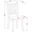 L'ensemble 9 pièces de table et chaises de cuisine comprend une table de salle à manger rectangulaire avec rallonge papillon et 8 chaises, 40 po x 78 po, babeurre et cerise-579247203