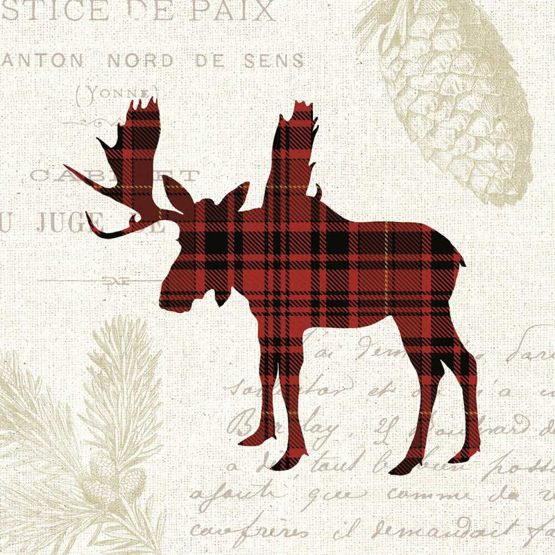 Plaid Lodge IV, H 30 po x l 30 po