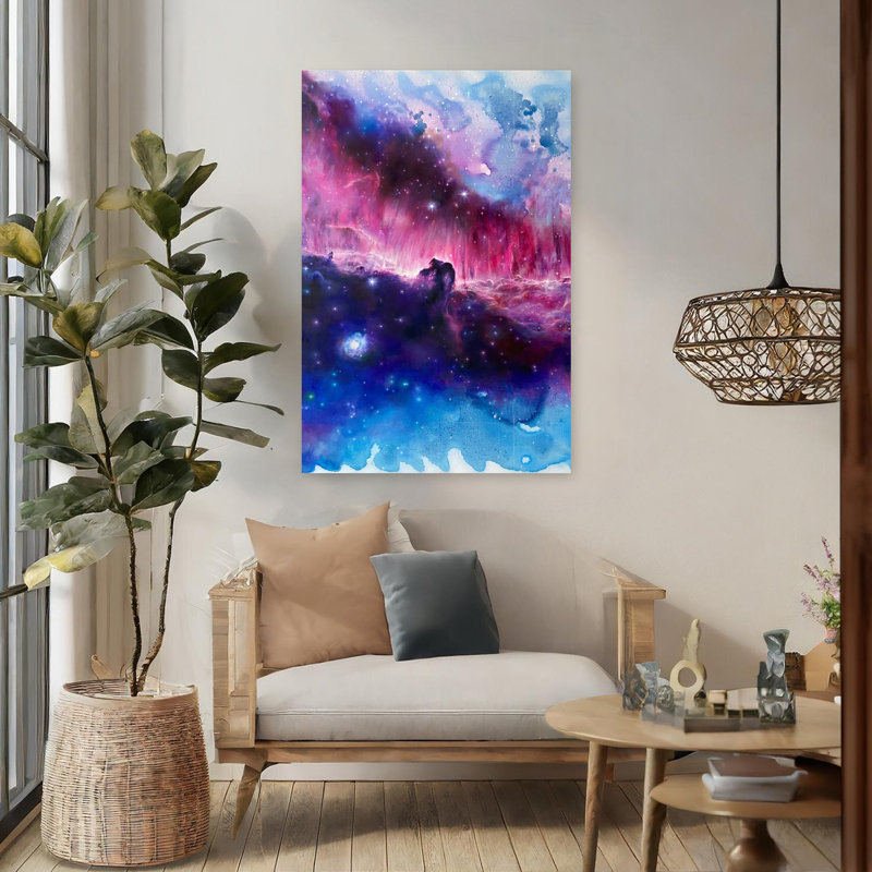 Art contemporain contemporain, paysage contemporain abstrait, H 48 po x l 32 po