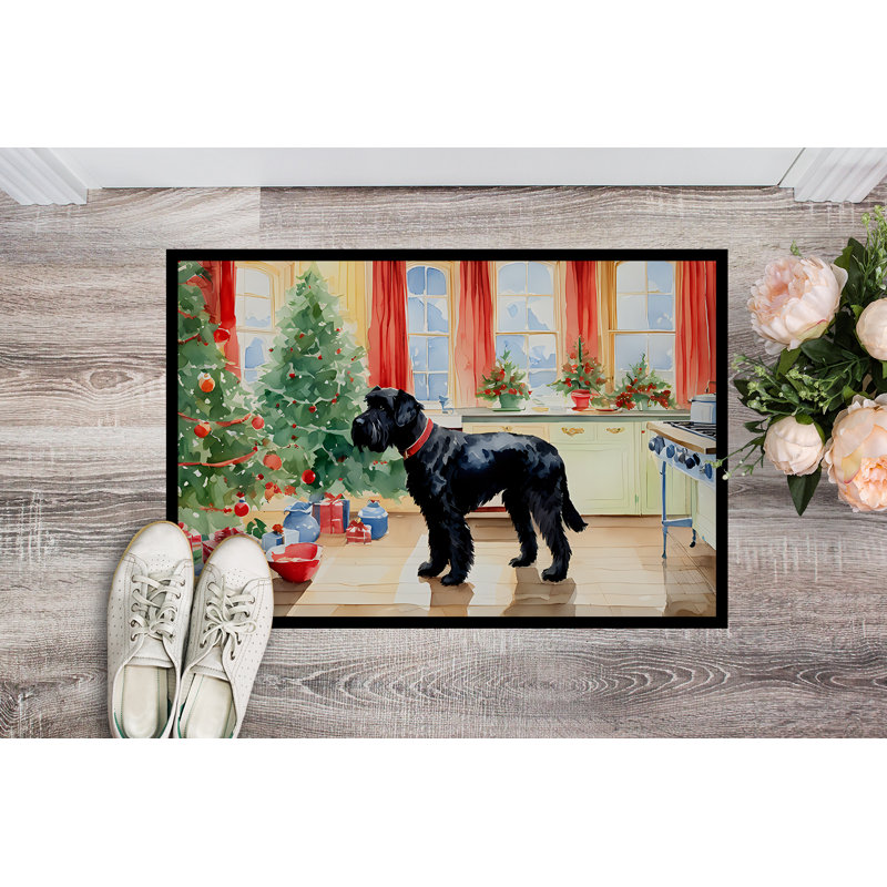 Paillasson Giant Schnauzer Junya DAC3799, L 18 po x L 27 po