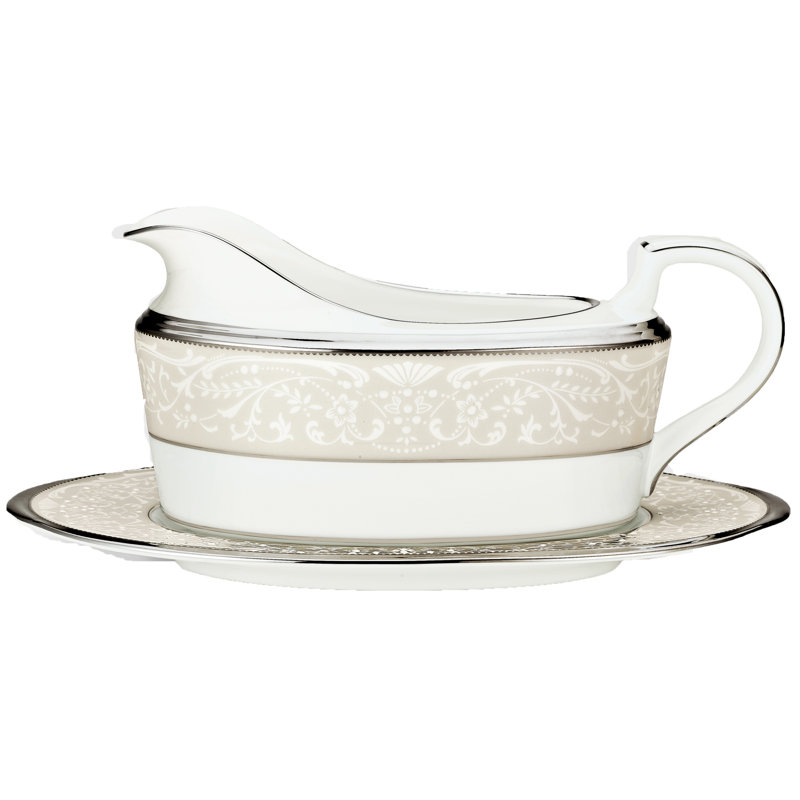 Saucière Noritake Silver Palace (2 pièces), 16 oz