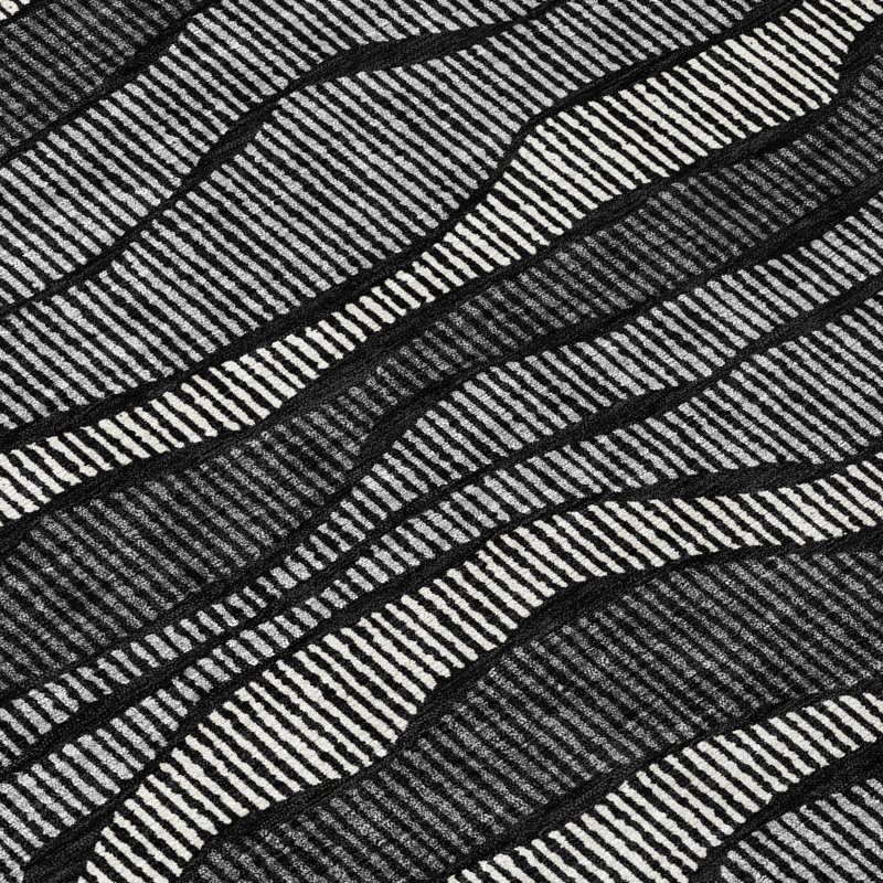 Tapis intérieur / extérieur lavable à la machine Chantille ACN2849, Noir, 10 pi x 14 pi