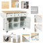 Bobbe Solid Wood Top Kitchen Cart-1129163560