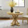 Amoz 42" Pedestal Round Solid Wood Frame Dining Table