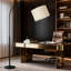 Lampe sur pied à arc moderne avec gradateur de pied, lampe de lecture réglable avec ampoule DEL 9 W, grande lampe sur pied pour le salon et la chambre à coucher-1514185003-1514185006-1514184993
