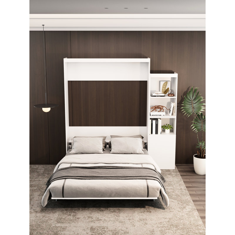Lit grand format - Chambre à coucher, moderne, peu encombrante avec tablette