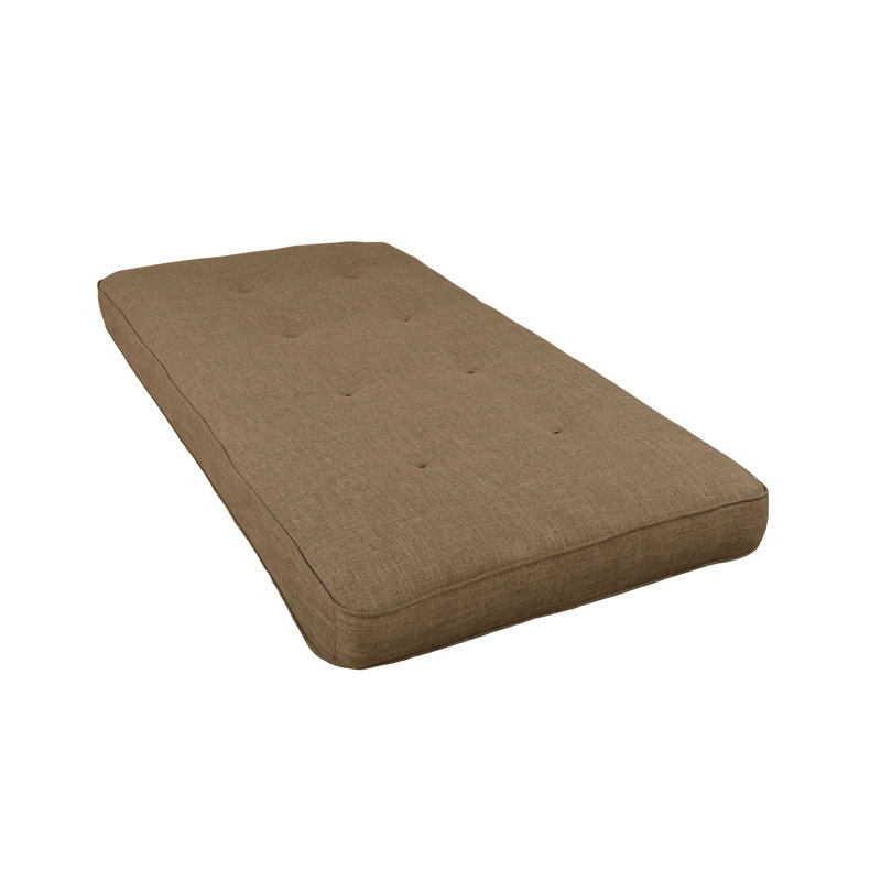 Matelas de futon simple à ressorts / ressorts de 6,5 po Alhamdi, structure non incluse, Lin pierre