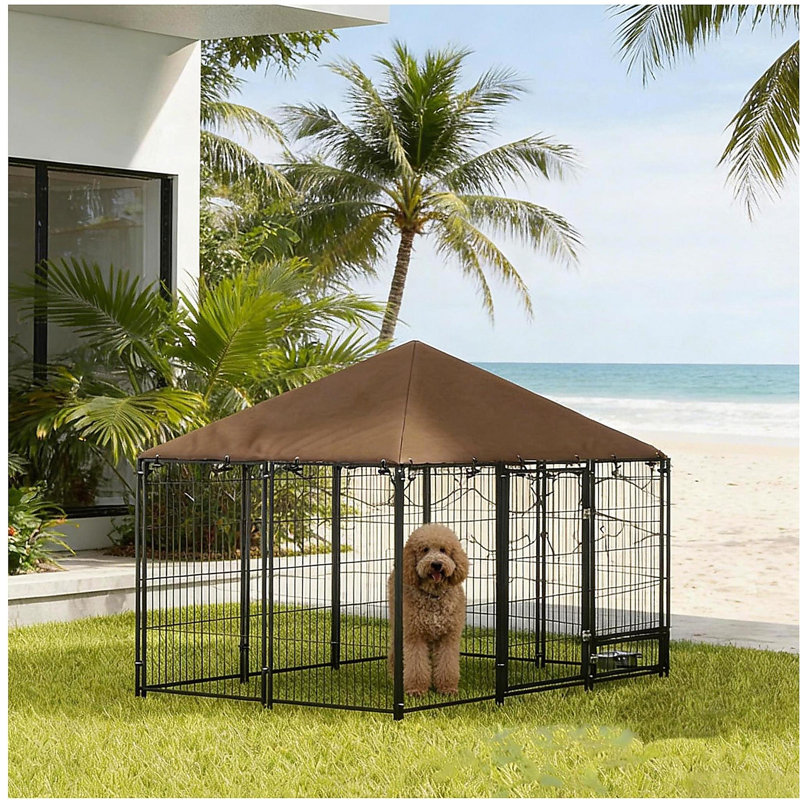 Chenil pour animaux, enclos pour chiots, parc extérieur