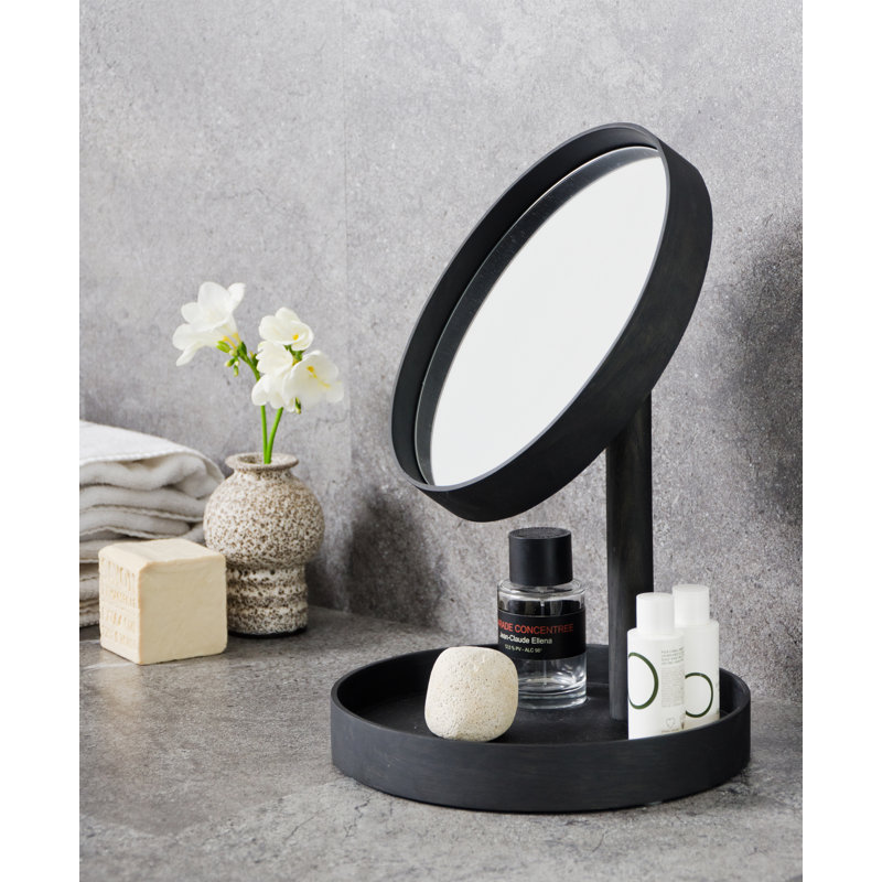 Caudillo Flat Floor Mirror, Black