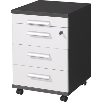 Saenz 41cm Wide 4 -Drawer Mobile File Cabinet