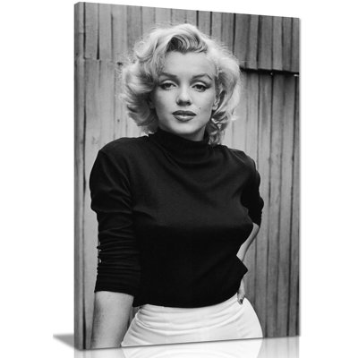 Marilyn Monroe Fashion Shoot - Wrapped Canvas Print