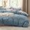 Housse de couette en microfibre Bed Bed - ensemble de literie extra doux en coton prélavé (ensemble de 3)