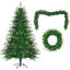 Arbre de Noël artificiel pré-éclairé 6 pi avec guirlande de guirlande 380 lumières DEL 11 modes de décoration intérieure pour Noël