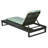 Acacia Wood Chaise Lounge With 1.57-Inch Leaf Coconut 2-Fold Cushion Set, 4-Position Adjustable With Flat Side Surface-888139949