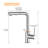 Brushed Nickel Kitchen Faucets With Pull Down Sprayer, Single Handle Kitchen Sink Faucet With Pull Out Sprayer