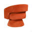 Fauteuil rembourré en velours avec base ronde-1997048262
