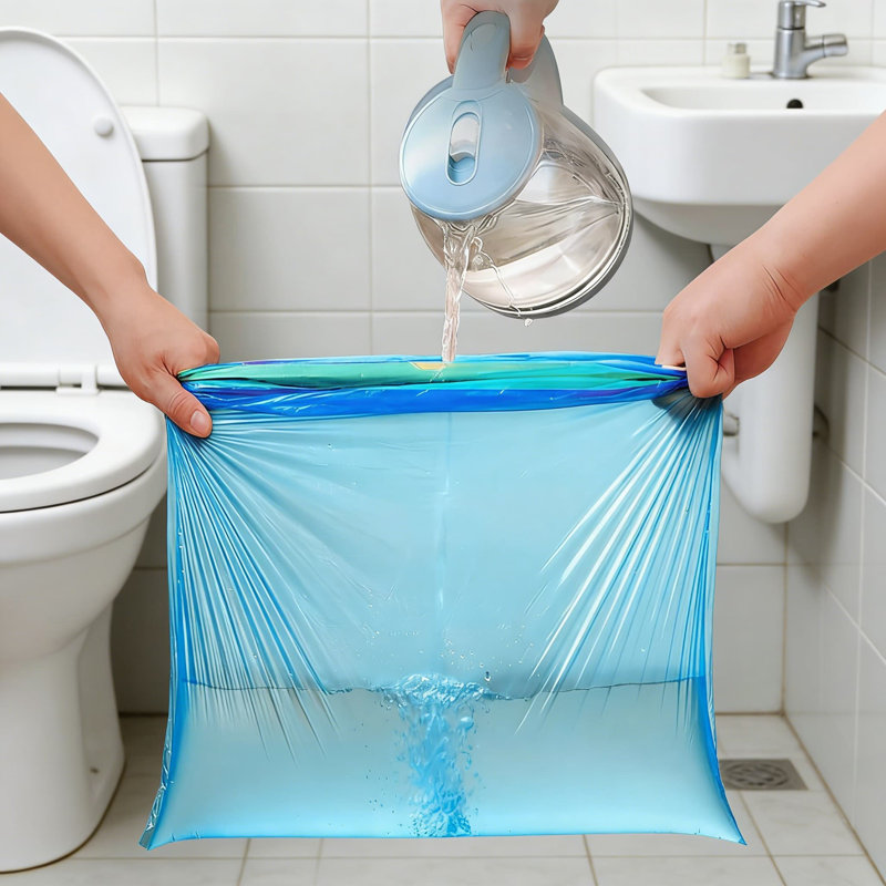 Petits sacs à ordures 200 gallons 4 gallons avec cordon - Sacs à ordures sans parfum pour la salle de bain, la cuisine, le bureau et la chambre à coucher