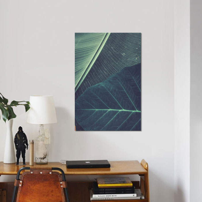 « leaves ii », reproduction d’impression sur toile, H 26 po x l 18 po x P 1,5 po, Toile tendue, Pas de tapis