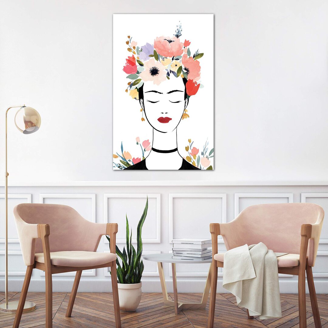 Leinwandbild Blumenkrone Frida I von Isabelle Z