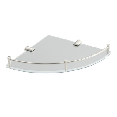 Tablette d'angle en verre Volkano