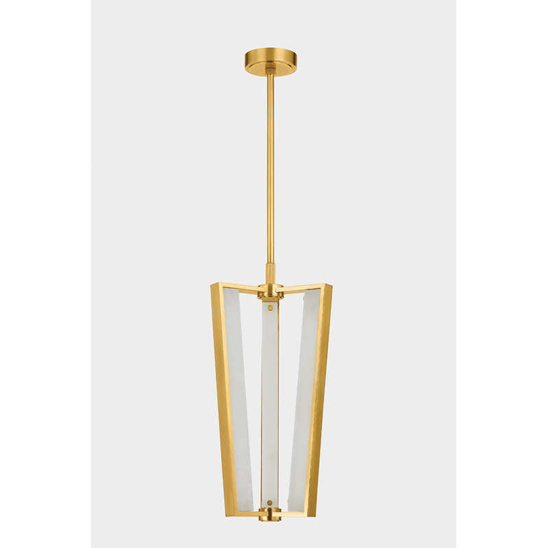 EDGEMERE PENDANT, 22.5" H x 11" W x 11" D, Brass