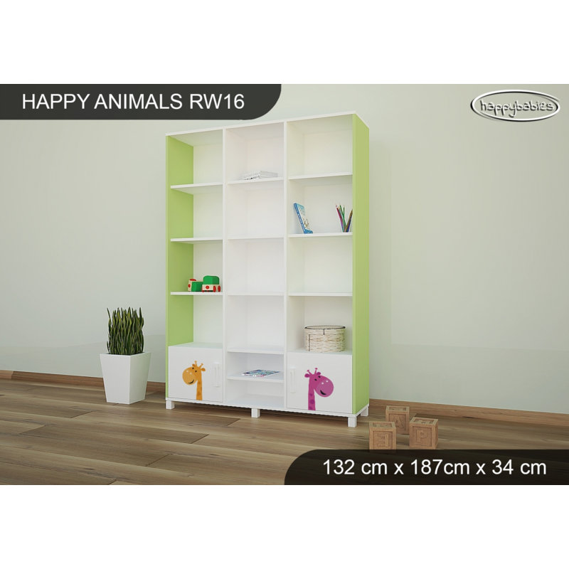 187cm H X 132cm W Kids Bookcase, Green