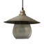 Virna 11.8"W 1-Light Glass and Metal Pendant