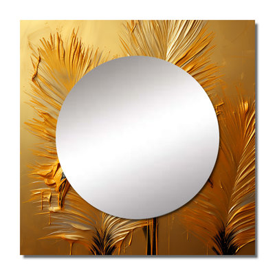 Neece - Ostriches Square Mirror Wall Decor For Bedroom