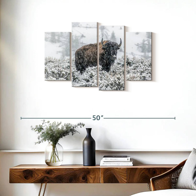 Brampt Lamar Valley Bison, 22" H x 36" W