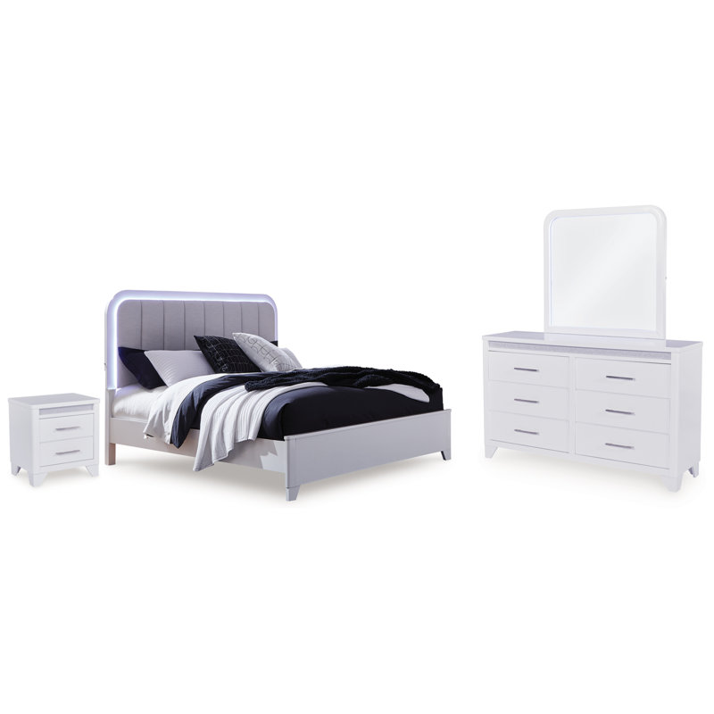 Frostlyn Queen Upholstered Panel Bed, Queen