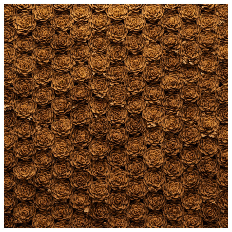 Tapisserie murale «Brown Rose Floral Arrangement» - Décoration murale roses, 50 po H x 60 po L avec 4 œillets