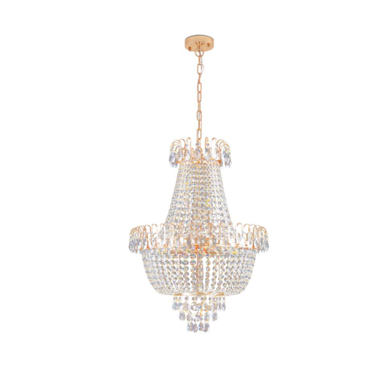 Lustre en cristal de luxe contemporain