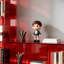 Bibliothèque moderne en acrylique rouge-392457265