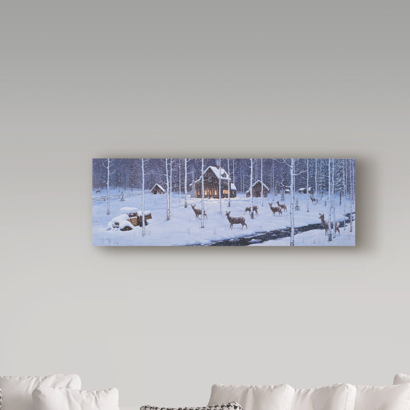 Fazulla Holiday Silence - impression sur toile tendue, H 16 po x l 47 po x P 2 po