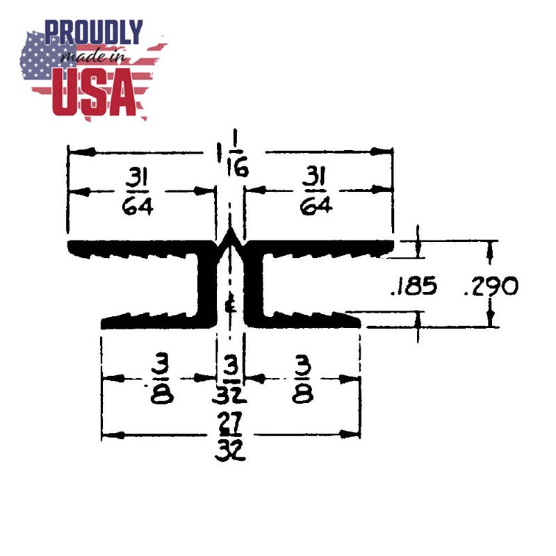 Charnière de panneau en polypropylène noir de 3/16 po Outwater - longueurs de 72 po - paquet de 18 - bande de charnière flexible durable pour panneaux, armoires et présentoirs