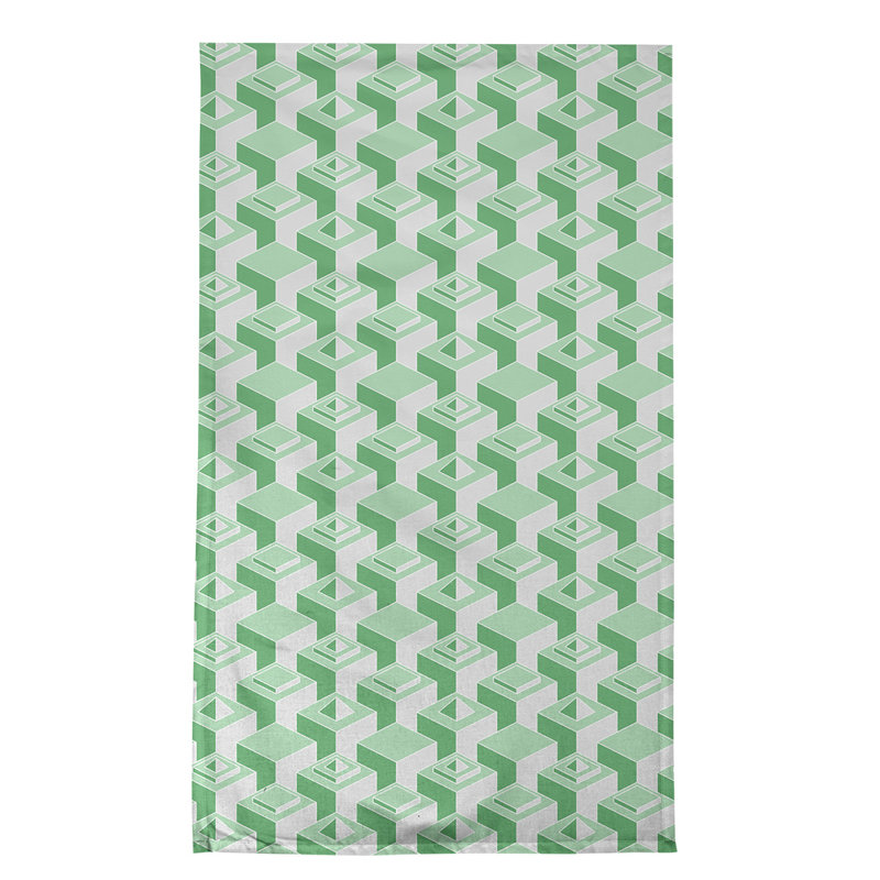 Patricia Geoffrey Tea Towel Kitchen Towel, Light Green, Cotton Twill